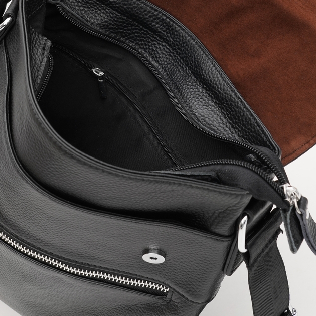 Сумка планшет через плечо мужская из натуральной кожи.