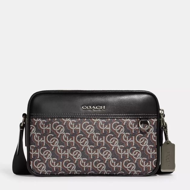 Men's genuine leather cross-body shoulder bag