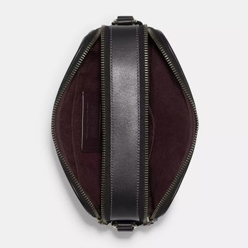 Men's genuine leather cross-body shoulder bag