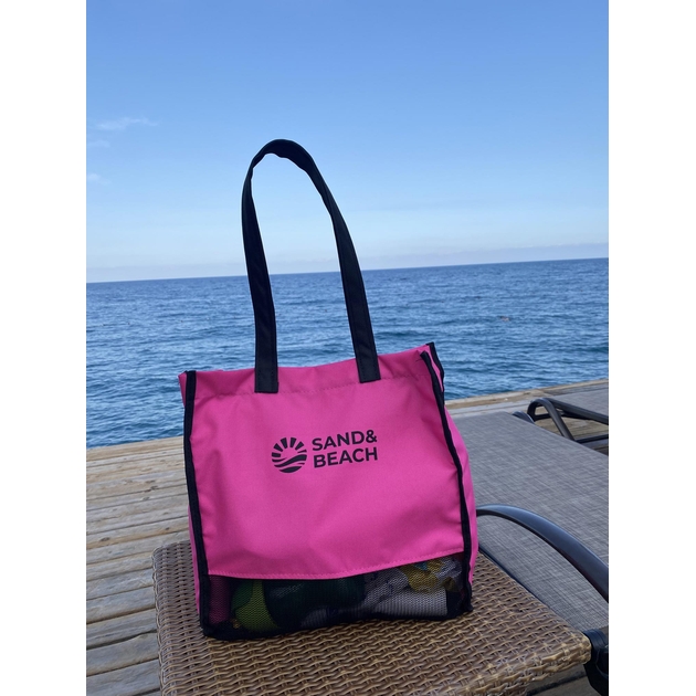 Sand&Beach Beach Bag Pink (sandbox bag with mesh bottom (9122221)