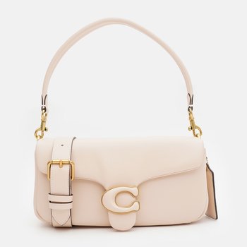 Women's cross-body shoulder bag made of genuine leather, medium