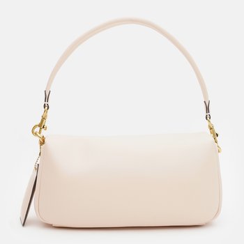 Women's cross-body shoulder bag made of genuine leather, medium