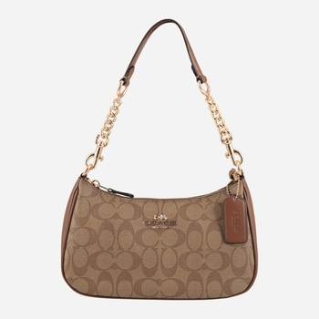 Damen Baguette Satteltasche aus Echtleder, mittel