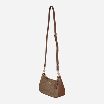 Damen Baguette Satteltasche aus Echtleder, mittel