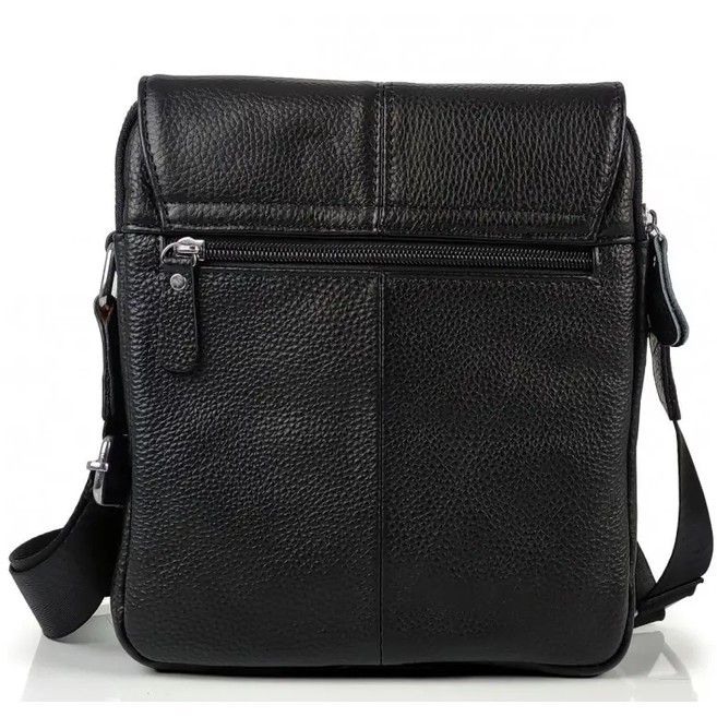 Мужская кожаная сумка через плечо мягкая