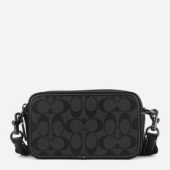 Men's tablet shoulder bag made of genuine leather, small
