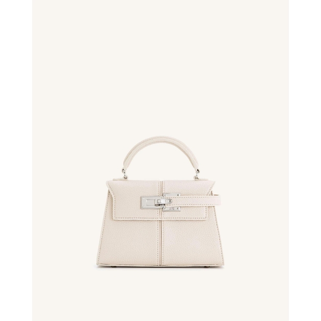 Damentasche mit JW PEI Logo Elise Large Top Handle Bag U47TM Weiß