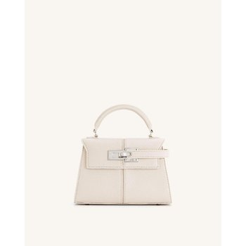 Damentasche mit JW PEI Logo Elise Large Top Handle Bag U47TM Weiß