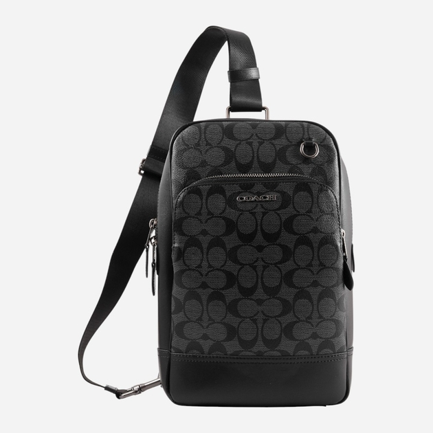 Men's genuine leather sling shoulder bag