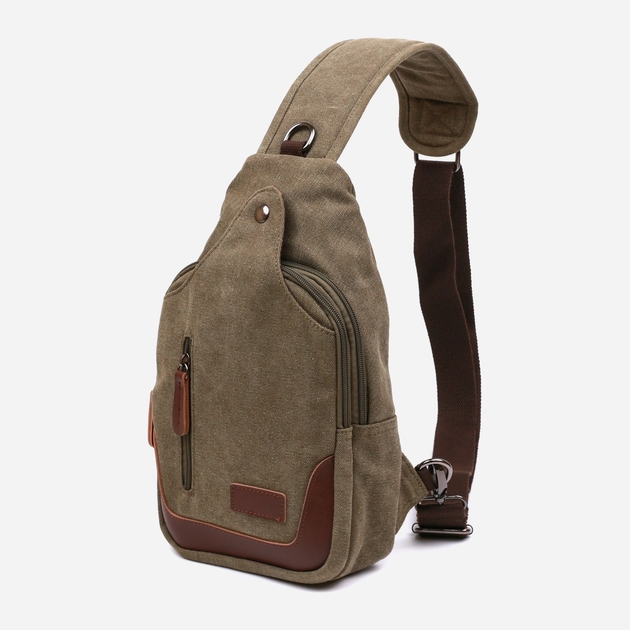 Men's fabric sling bag over the shoulder