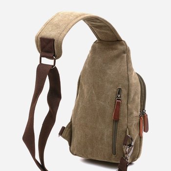 Men's fabric sling bag over the shoulder