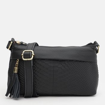 Сумка кроссбоди через плечо женская из натуральной кожи средняя