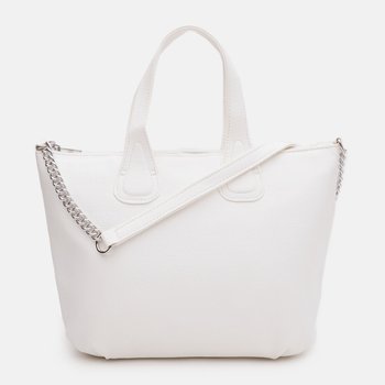 Women's faux leather shopper bag