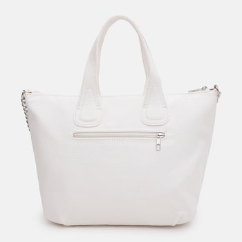 Women's faux leather shopper bag