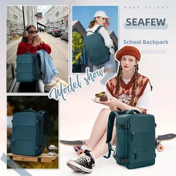 Rucksack für Handgepäck 40*25*20 Ryanair Wizzair wasserdicht türkis