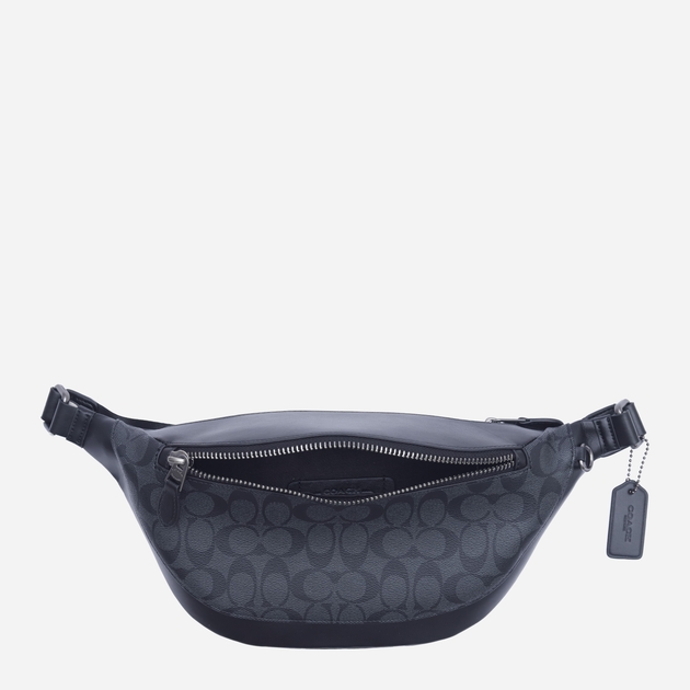Men's genuine leather banana belt bag