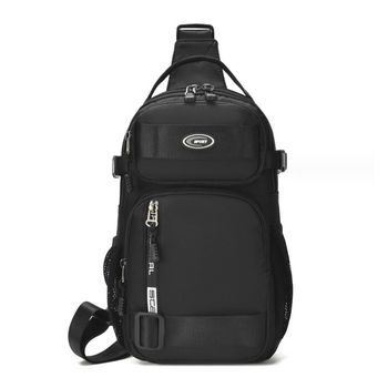 Umhängetasche Schwarze Sportbanane für Handy, Tablet, Dokumente, Schlüssel (Gürteltasche für Damen, Herren) - Cross Body (888-3)