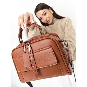 Stylische Damen Umhängetasche / geräumige Crossbody Bag mit breitem Tragegurt 9537