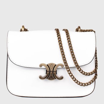 Women's cross-body shoulder bag made of genuine leather, small